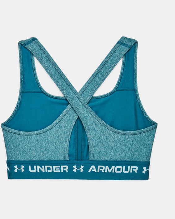 Sport-BH Armour® Mid Crossback Heather, Blue, pdpMainDesktop image number 9